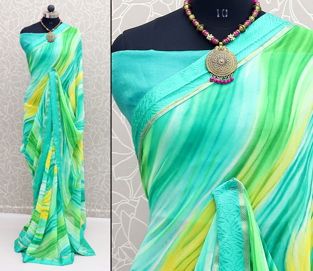 Niharika Print 13 Fancy Designer Casual Wear Georgette Saree Collection